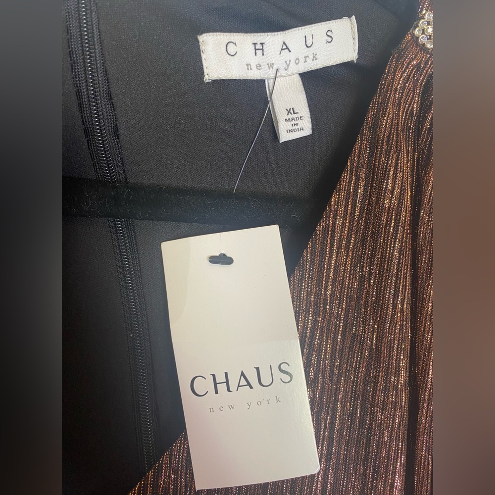 Chaus New York V-Neck Wide Leg Jumpsuit Size XL - Picture 7 of 8